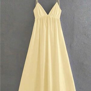 SHEIN Yellow Maxi Dress
